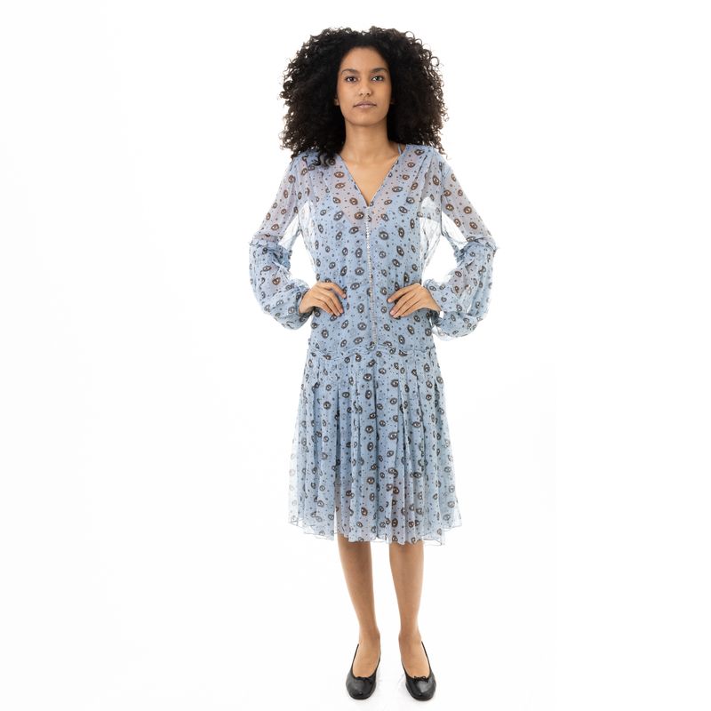 Vestido-Cris-Barros-Azul-Estampa-Olho