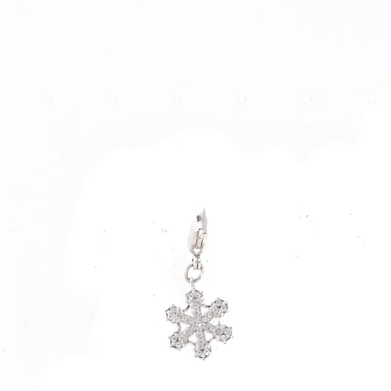 Berloque-Swarovski-Floco-de-Neve-Prateado