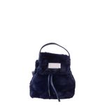 Mochila-Swarovski-Faux-Fur-Azul-Marinho