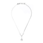 Colar-Givenchy-Prateado-com-Strass-e-Gota-Central