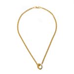 Corrente-Givenchy-Dourada-com-Pingente-Dourado-com-Strass