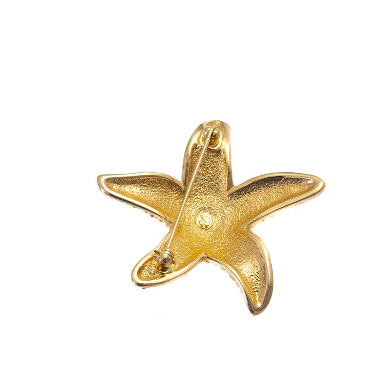 Broche-Swarovski-Dourado-Estrela-do-Mar