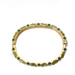 Bracelete-Swarovski-Dourado-Esmaltado-Vintage-com-Pedras-Coloridas