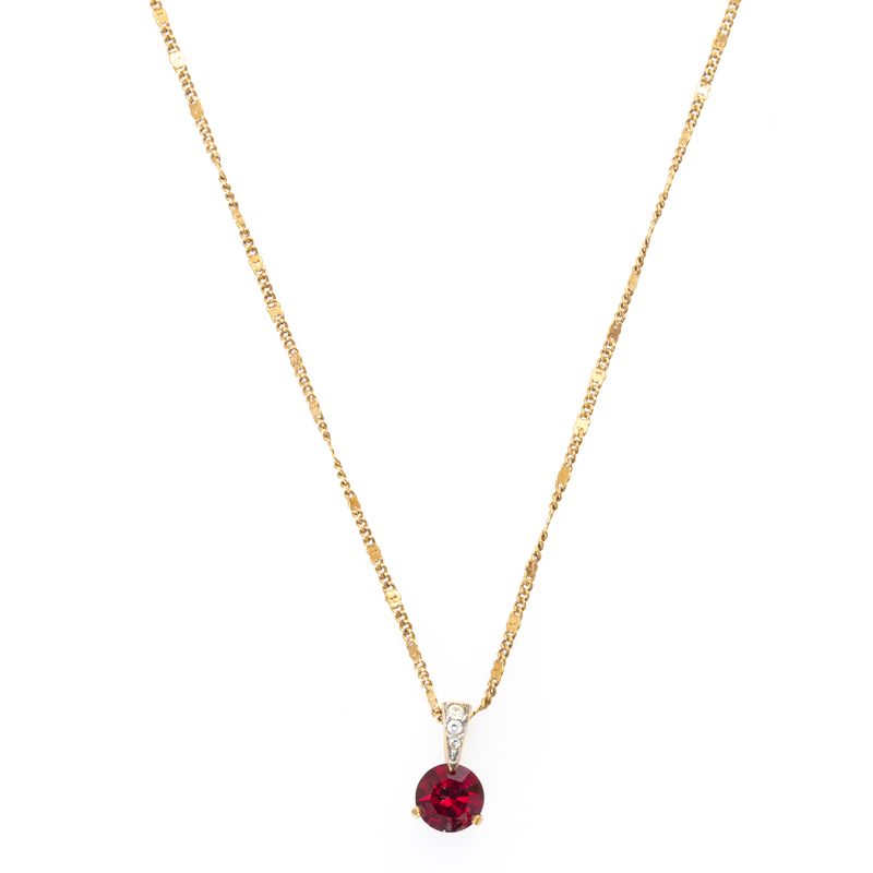 Colar-Swarovski-com-Pingente-com-Pedra-Vermelha