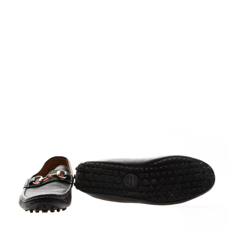 Mocassim-Gucci-Couro-Preto-Horsebit