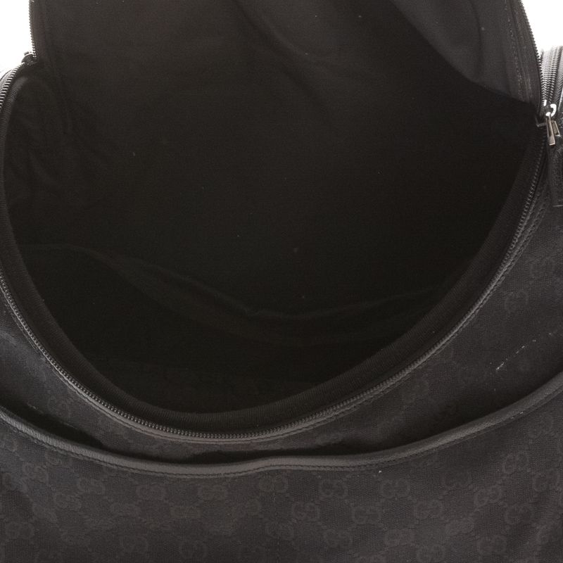 Bolsa-Gucci-Diaper-Bag-Preta-Monograma