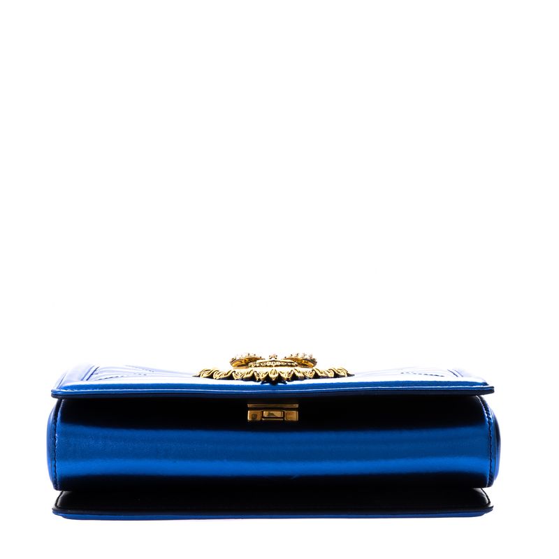 Bolsa-Dolce---Gabbana-Devotion-Azul-Metalico