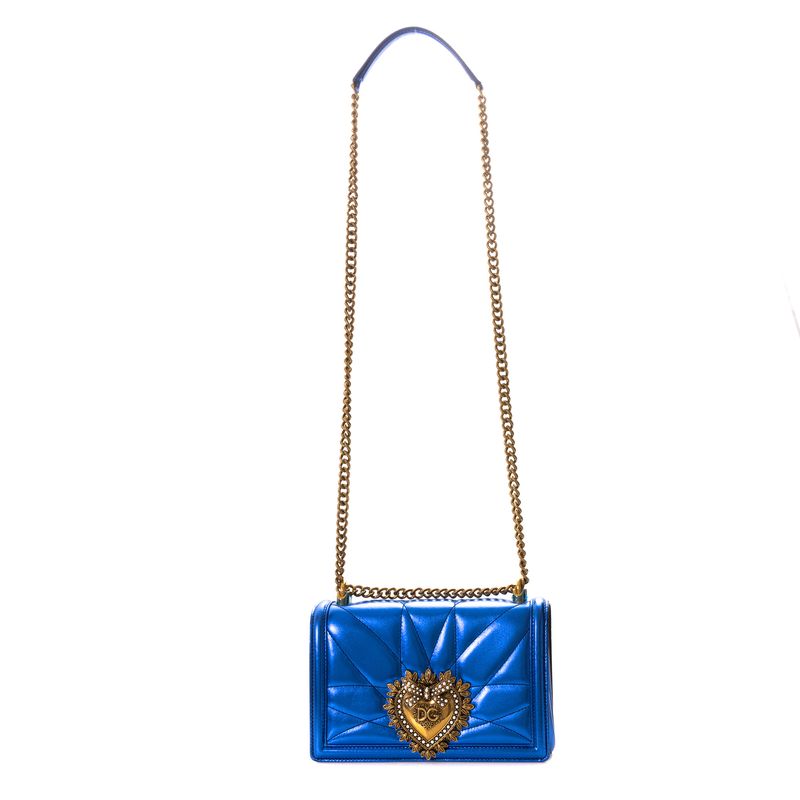 Bolsa-Dolce---Gabbana-Devotion-Azul-Metalico