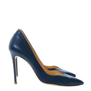 Scarpin Azul Couro Gianvito Rossi