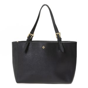 Bolsa Tory Burch York Saffiano Buckle Taupe Preta