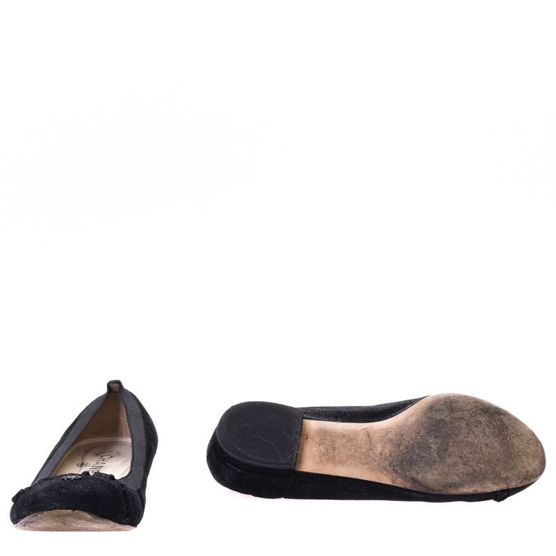 Sapatilha-Chanel-Elastico-Babado-Preta