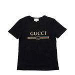 Blusa-T-shirt-Gucci-Preta-Logo