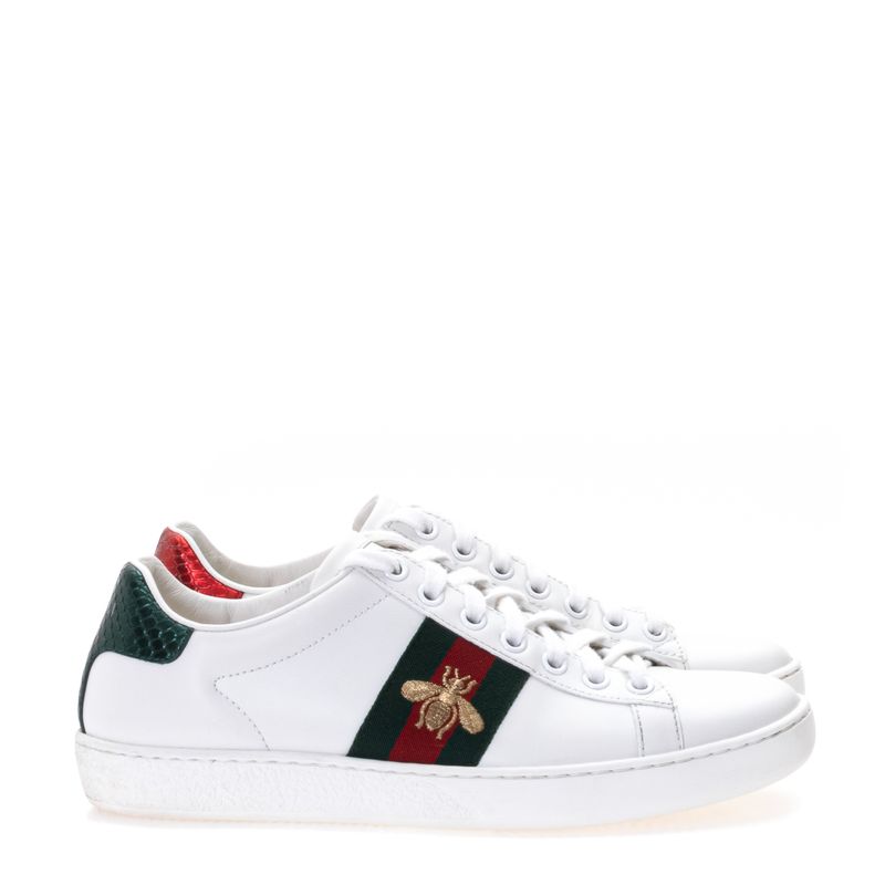 Tenis-Ace-Gucci-Branco-com-Bordado