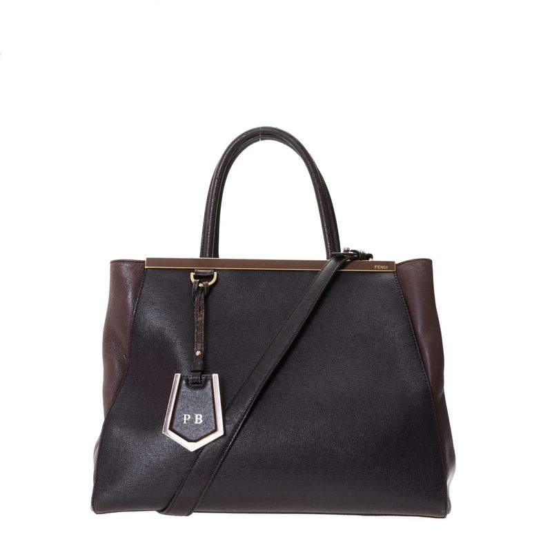 Bolsa-Fendi-2Jours-Elite-Bicolor-Marrom