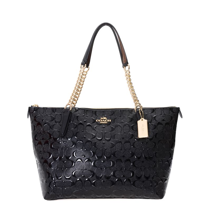 Bolsa-Debossed-Coach-Preta
