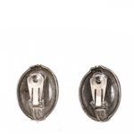 Brinco-Vintage-de-Pressao-Oval-Tripla-Linha-Curvada-Prateado