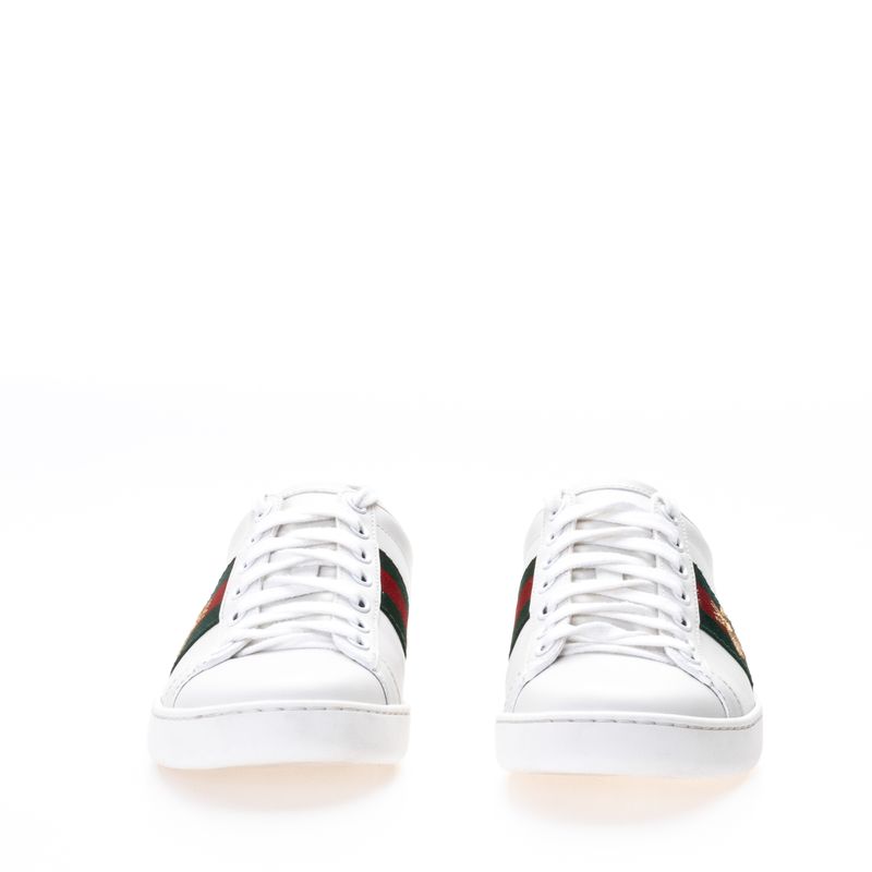 Tenis-Ace-Gucci-Branco-com-Bordado