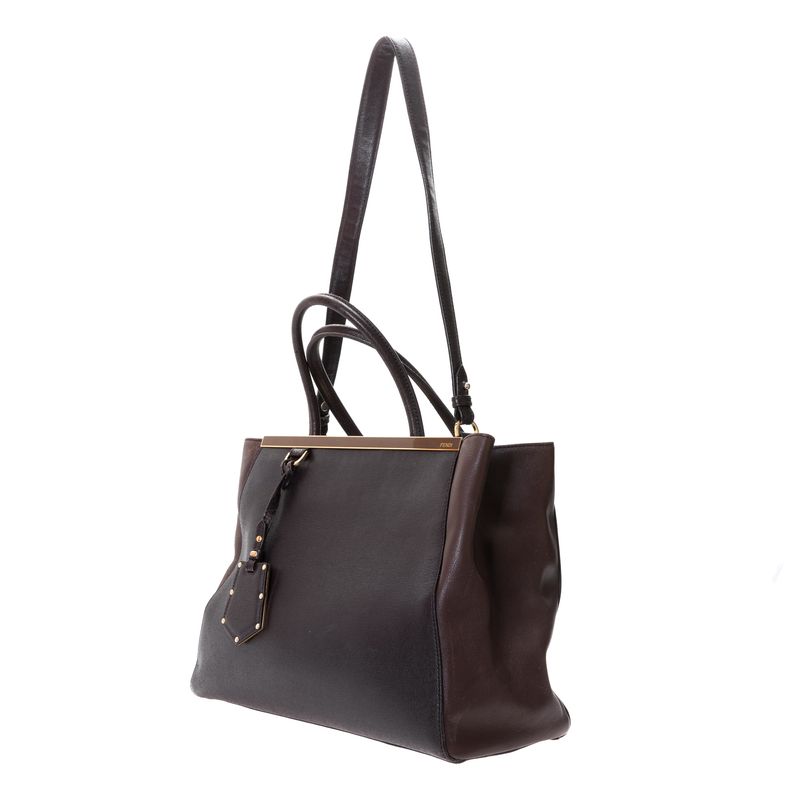 Bolsa-Fendi-2Jours-Elite-Bicolor-Marrom