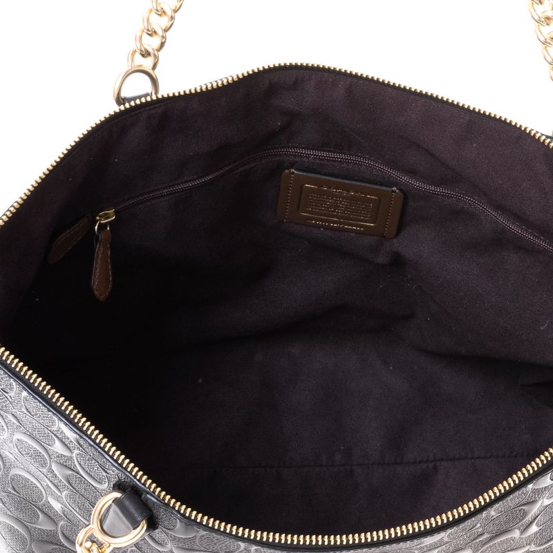 Bolsa-Debossed-Coach-Preta
