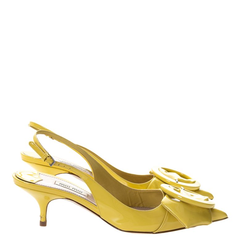 Scarpin-Slingback-Miu-Miu-Amarela