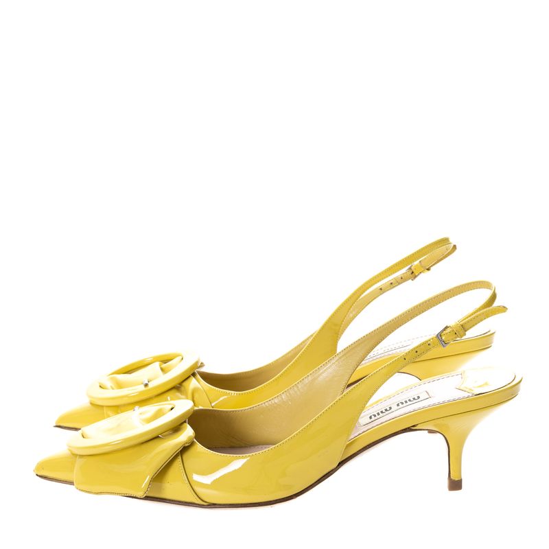 Scarpin-Slingback-Miu-Miu-Amarela