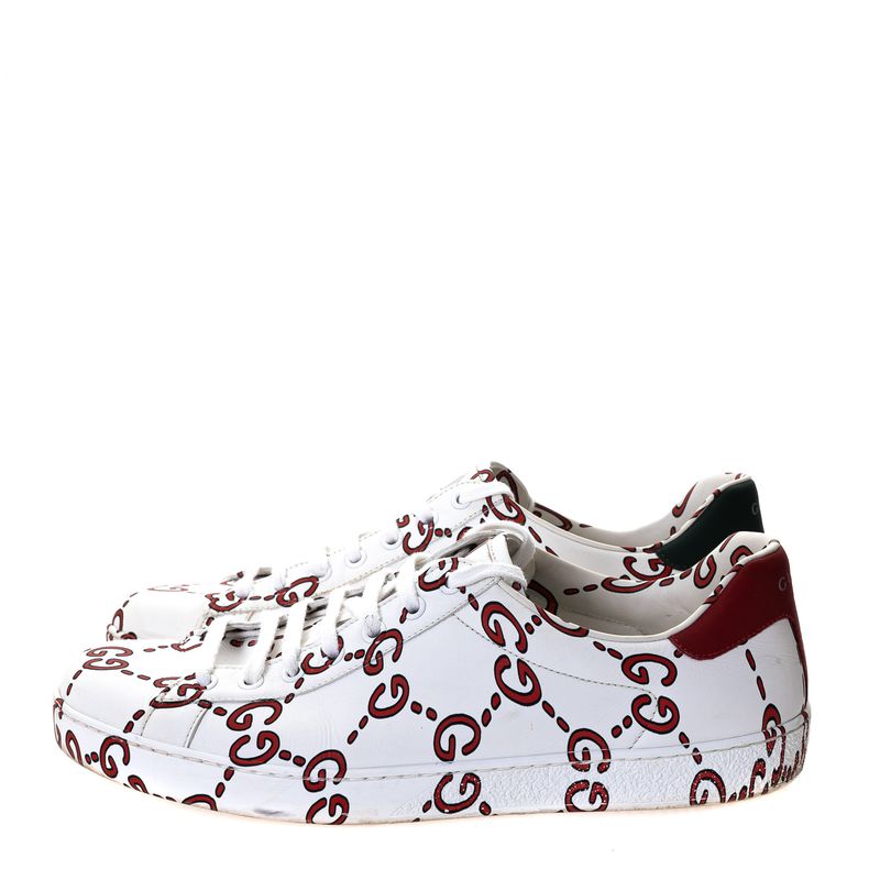Tenis-Logo-GG-Gucci-Couro-Branco