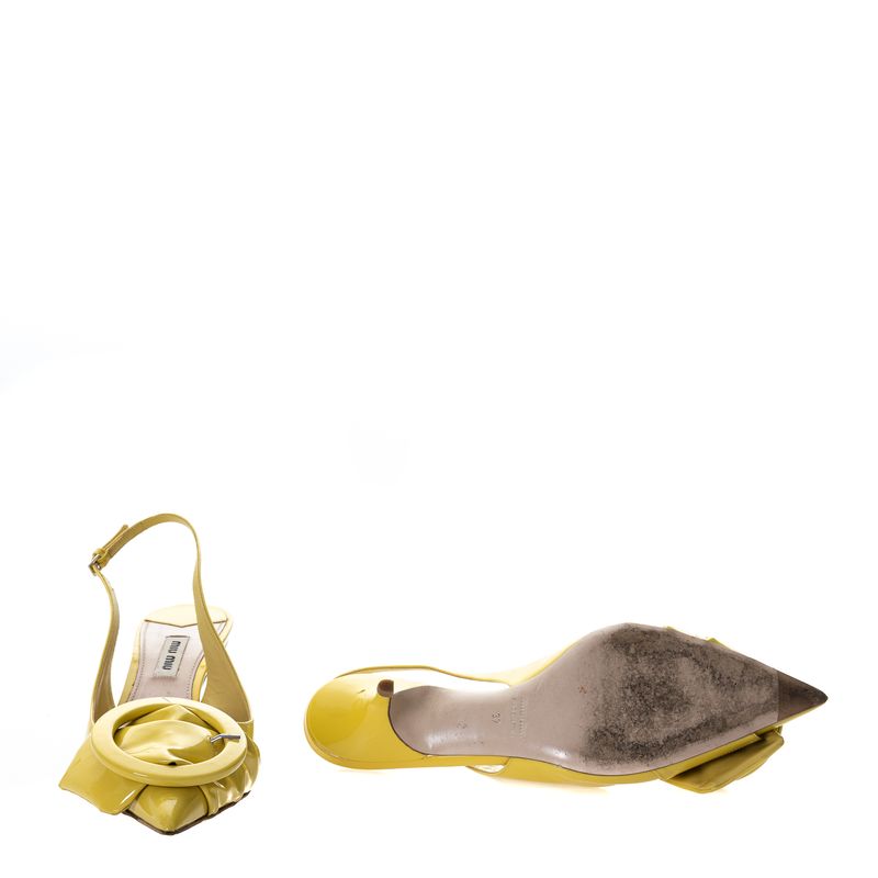 Scarpin-Slingback-Miu-Miu-Amarela