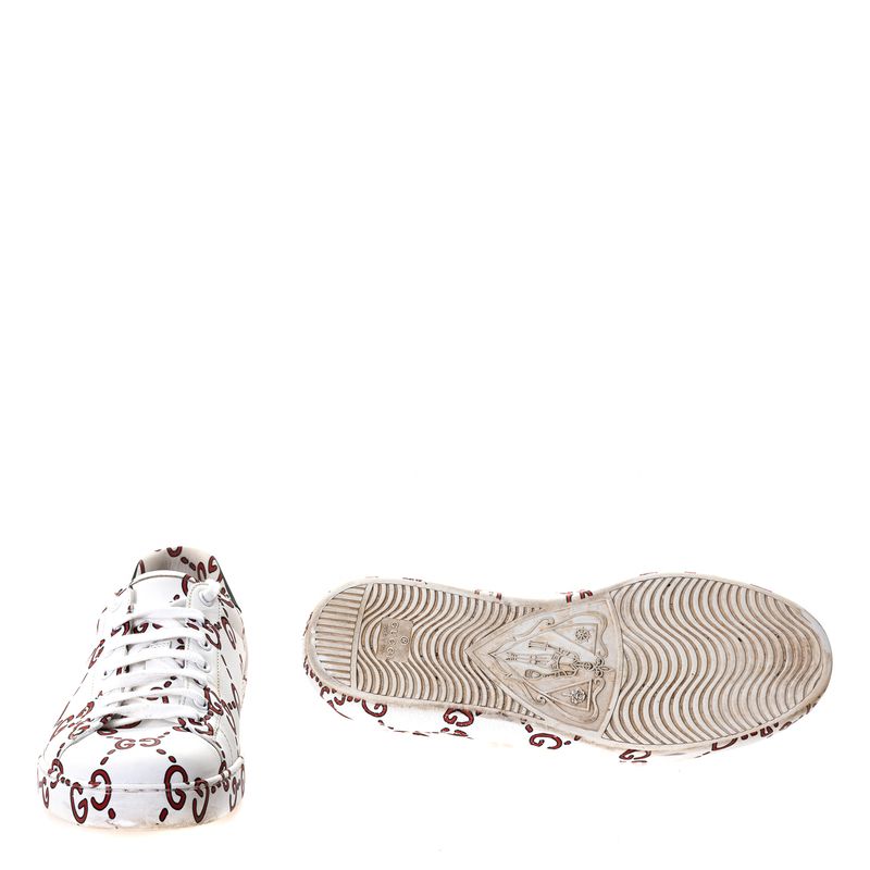 Tenis-Logo-GG-Gucci-Couro-Branco