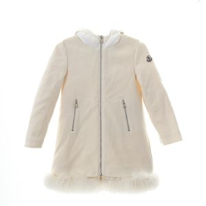 Casaco Sobretudo Moncler lâ Creme Infantil