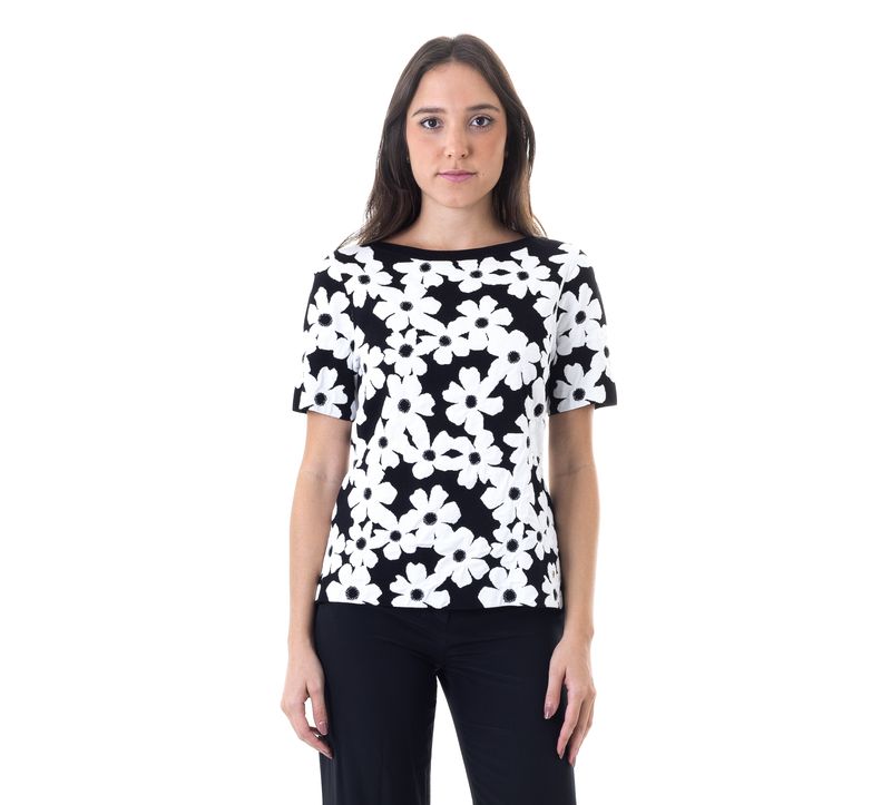 Blusa-Carolina-Herrera-Estampa-Flores-Preto-e-Branco