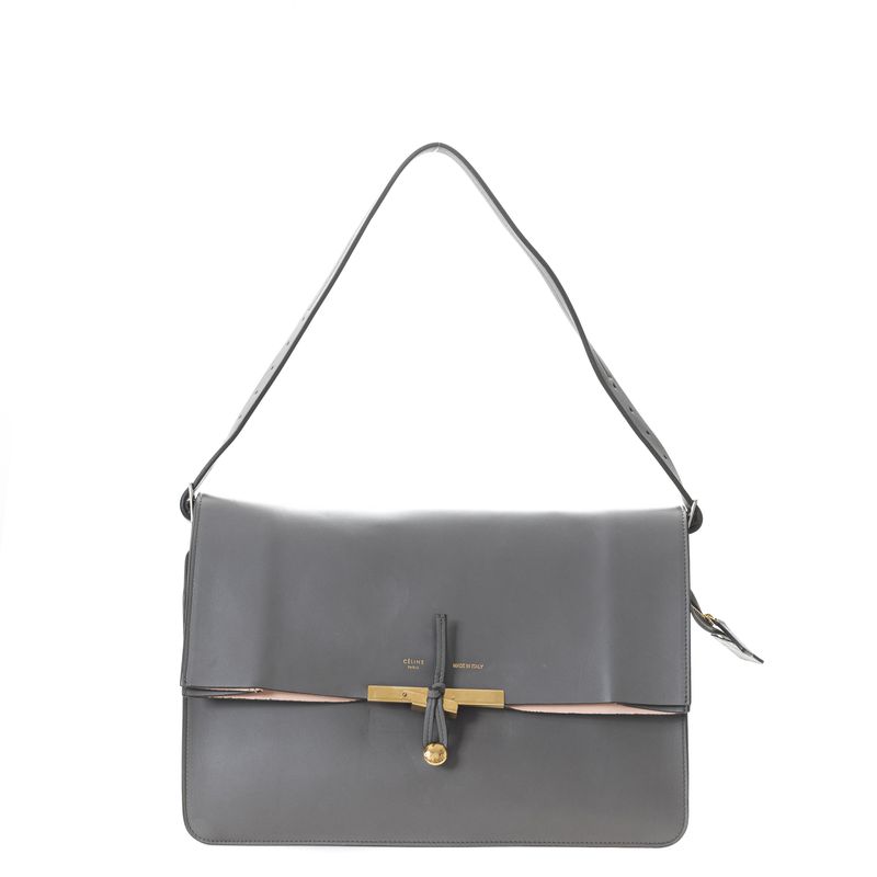 Bolsa-Celine-Clasp-Envelope-Cinza