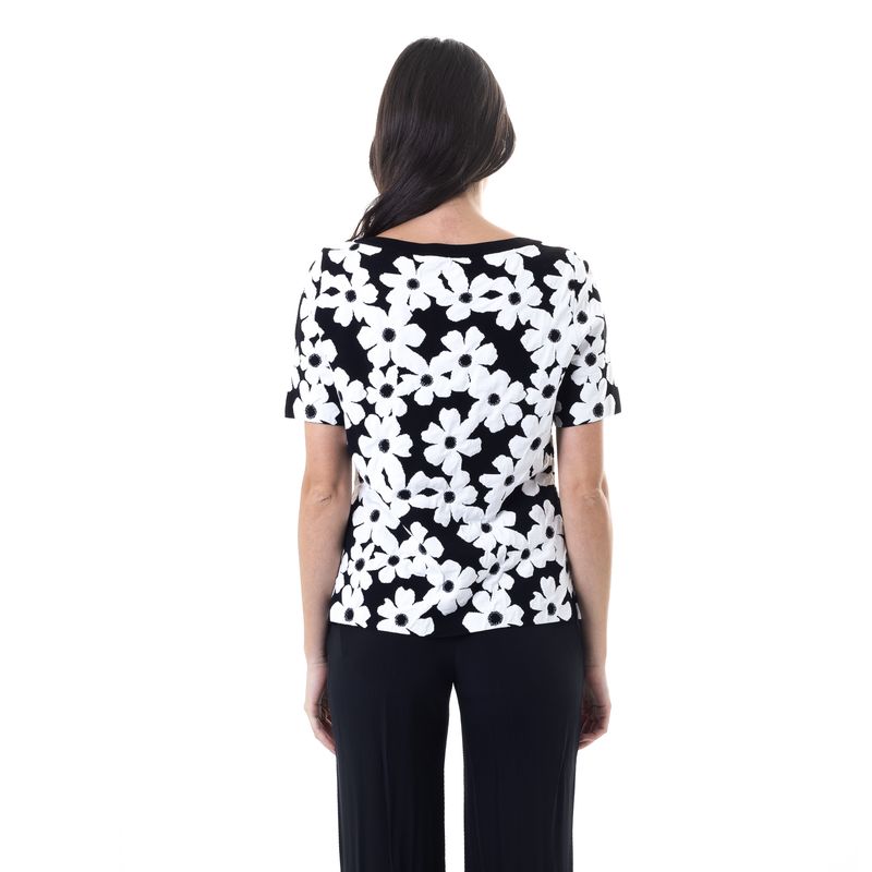 Blusa-Carolina-Herrera-Estampa-Flores-Preto-e-Branco