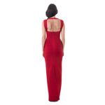 Vestido-Estrella-Herve-Leger-Bandagem-Longo-Vermelho