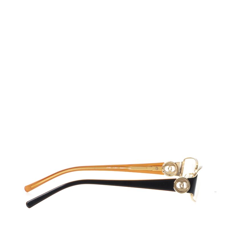 Oculos-de-Grau-Chanel-Preto-Laranja-e-Dourado