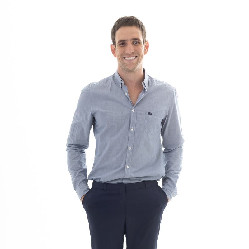 Camisa-Burberry-Listrada-Azul
