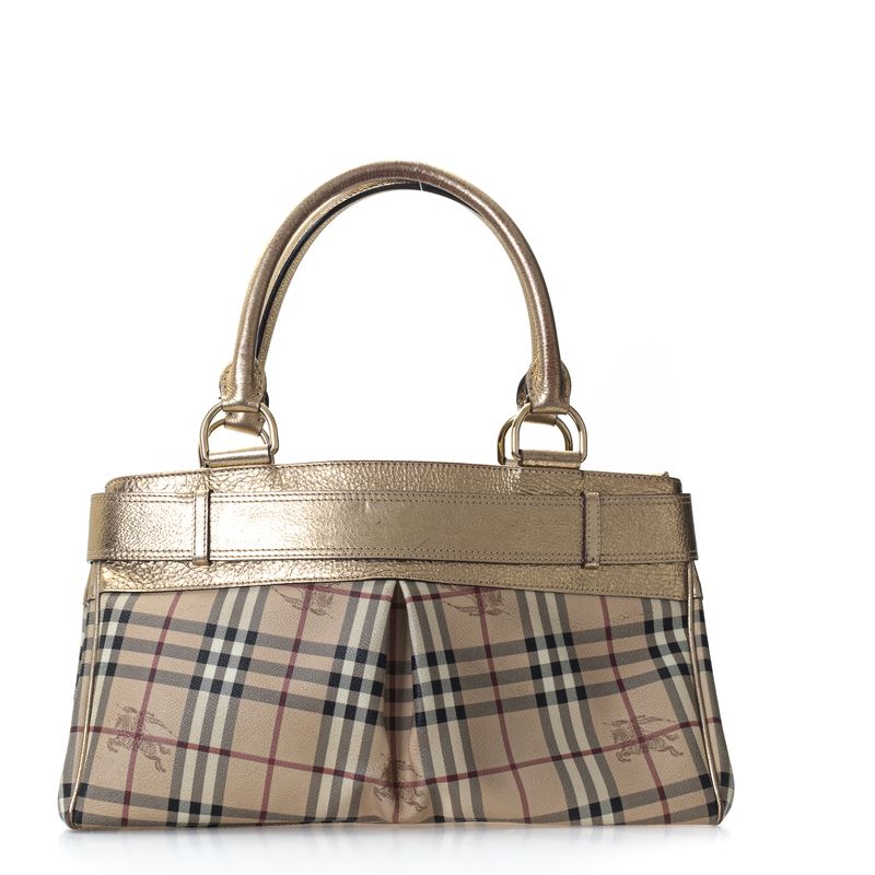 Bolsa-Burberry-Derwent-Xadrez-e-Dourado
