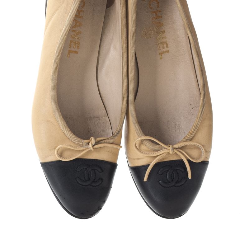 Sapatilha-Chanel-CC-Cap-Couro-Bicolor