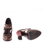 Sandalia-Fendi-Couro-Marrom-e-Salto-Vermelho