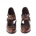 Sandalia-Fendi-Couro-Marrom-e-Salto-Vermelho