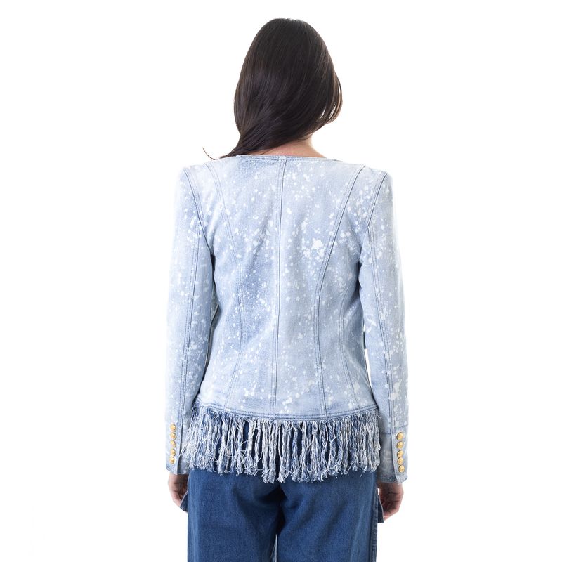 65694-Blazer-Balmain-Jeans-com-Franjas-verso