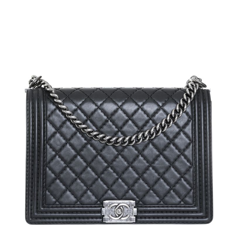 Bolsa-Chanel-Boy-Grande-Couro-Preto