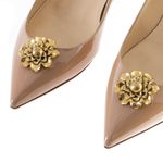 Grampo-de-Sapato-Vintage-Flor-Dourada