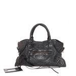 Bolsa-Balenciaga-Motocross-Couro-Preta