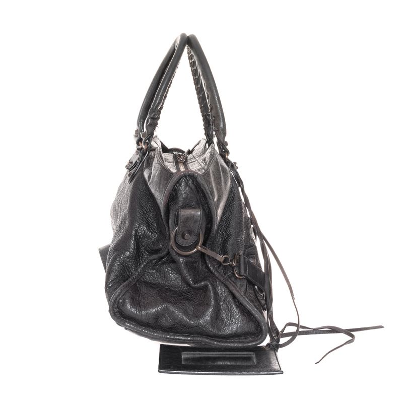 Bolsa-Balenciaga-Motocross-Couro-Preta