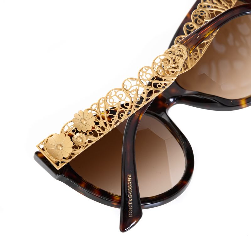 Oculos-Dolce---Gabbana-Marrom-Mesclado-Haste-Floral