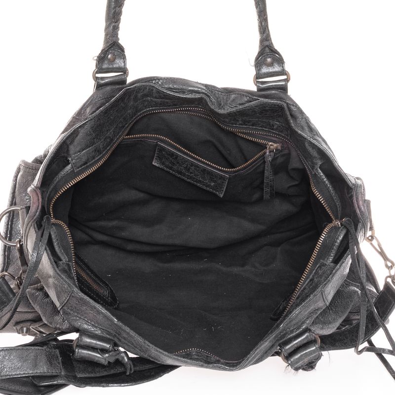Bolsa-Balenciaga-Motocross-Couro-Preta