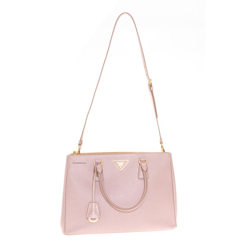 Bolsa-Prada-Galleria-Couro-Saffiano-Lux-Double-Zip-Rose