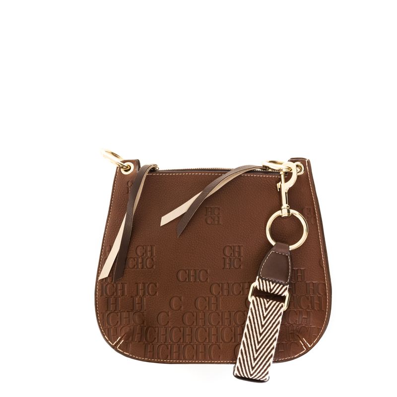 Bolsa-Carolina-Herrera-Castanuela-Reversible-Couro-Caramelo