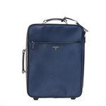 Mala-de-Bordo-Prada-Couro-Saffiano-Azul