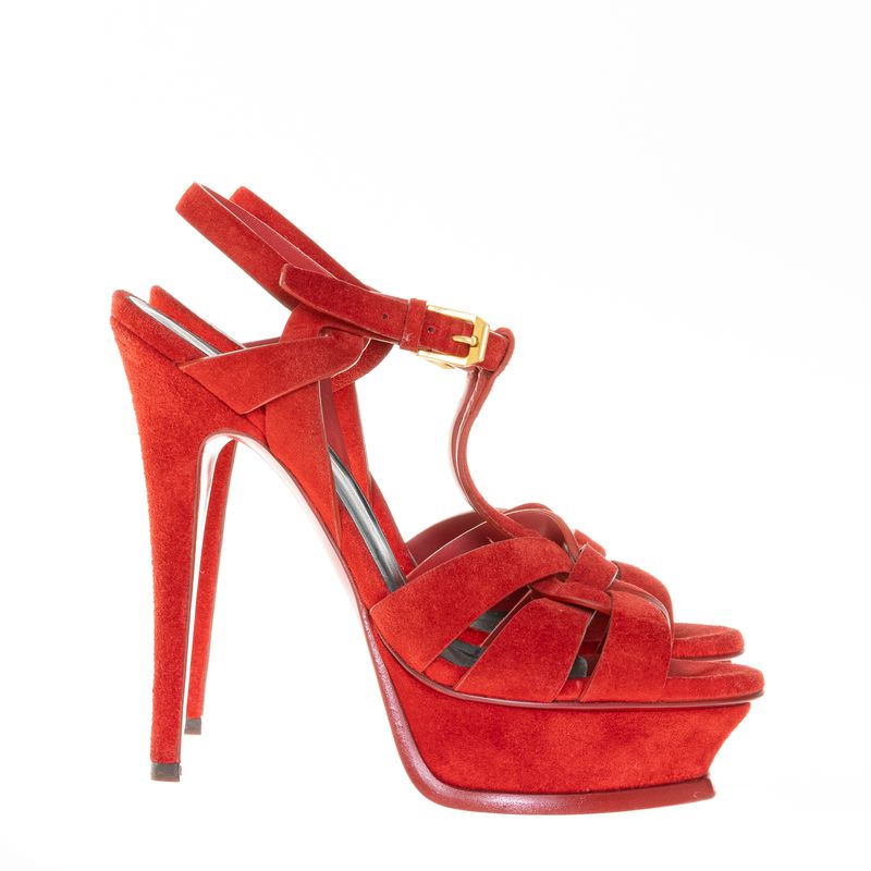 Sandalia-Saint-Laurent-Tribute-Camurca-Vermelha
